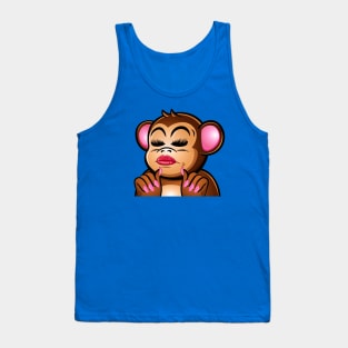 Monkey Periodt meme, kawaii animal, funny design Tank Top